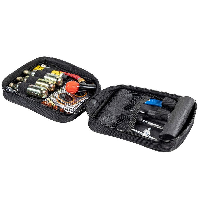 Pit Posse PP3167 Motorcycle Tire Repair Kit with Co2 Inflator and Cartridges for Tube and Tubeless Tires, Emergency Roadside Kit, Flat Tire Accessories for Easy Repair - Image 2